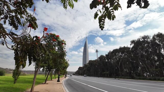 Mohammed VI Tower Rising Above Rabat Skyline, Morocco &ndash; October 1, 2025