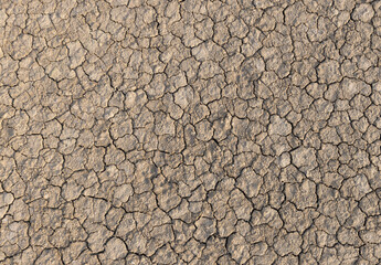 Cracked and dry soil,Texture of the dried earth with clay and sand, close-up or Brown dry soil or cracked ground texture background.