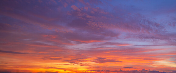 Cloud and sky backdrop at sunrise and sunset,Morning cloud and sky backdrop,Nature beautiful Light Sunset or sunrise sky,Sunset sky for background or sunrise sky and cloud at morning.
