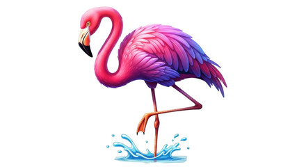 Obraz premium Flamingo standing in water