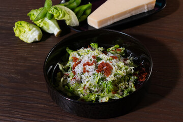 Deconstruction Ceasar Salad