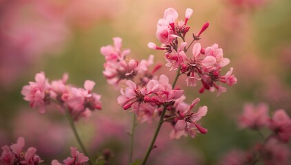 Obraz premium Delicate fleabanes in bloom, vibrant floral backdrop for creative projects