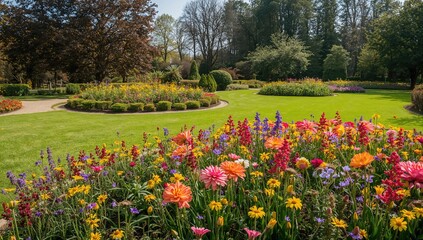 Flowers Botanical Garden Showcasing Vibrant
