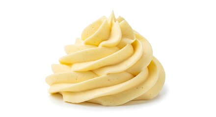 Swirl of Creamy Yellow Buttercream Frosting