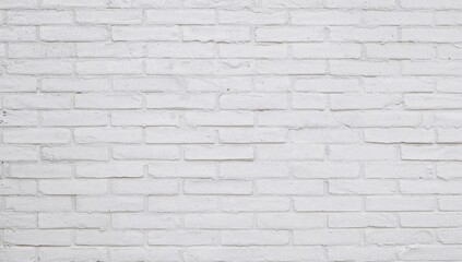 Fototapeta premium Texture and background of a white brick wall for pattern creation