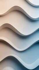 Soft, flowing curves undulate across the surface, presenting a mesmerizing interplay of light and shadow. The design features smooth lines and subtle gradients that invite exploration