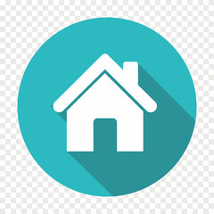 home sign flat color illustration