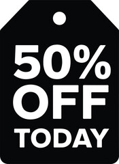 Don't miss this 50 percent off sale today!
