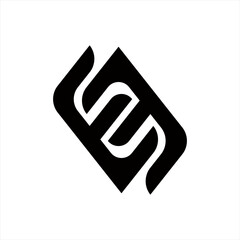 Modern EM Text Logo Design Minimal Elegant Brand Typography Mark