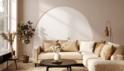 Cozy Living Room with Natural Light and Modern Decor.