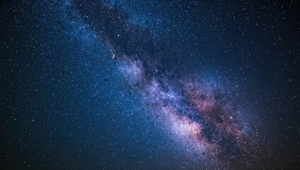 Obraz premium Bright Milky Way shining across a sky full of stars
