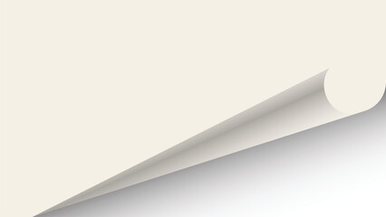 Curled Paper Corner Vector – Realistic Page Turn Effect Design