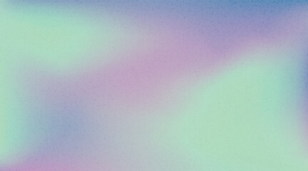 Vector illustration of soft colorful gradient background with smooth color transitions with trendy retro grain texture