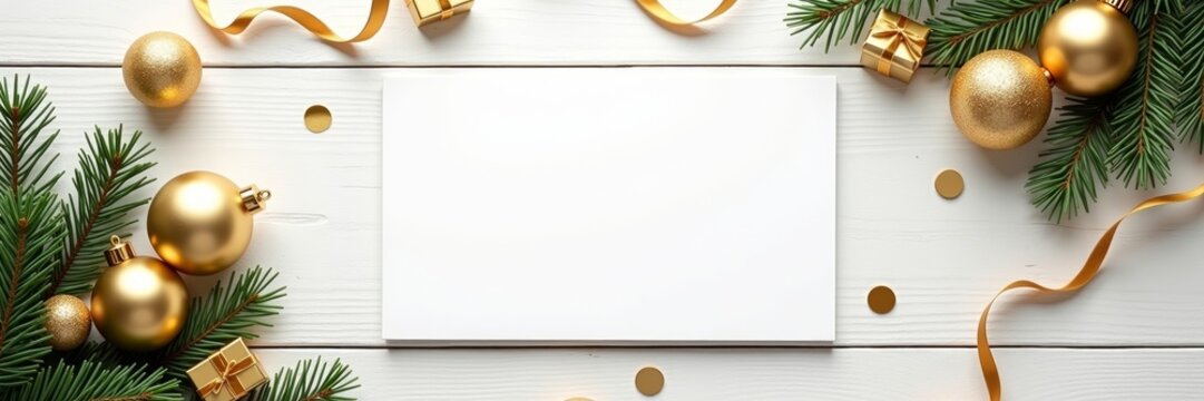 Christmas, Xmas, Holiday, Winter, Background, Festive, Celebration, Merry Christmas, New Year, Decoration, Snow, Snowflake, Glitter, Lights, Bokeh, Abstract, Red, Green, Gold, Ornament, Christmas tree - Powered by Adobe