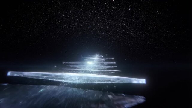 This driving plate captures a beautiful night journey through a star-filled sky, showcasing radiant light trails and a vast cosmic backdrop. Witness the magic of the universe unfold