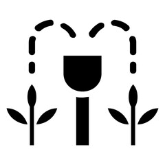 vector illustration of a irigation plant agriculture