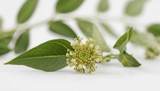 False daisy or eclipta prostrata leaves used in hair care products, potential benefits for hair health