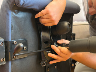 Chair Assembly with Drill and Screwdriver