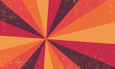 Retro color background. Groovy abstract patterned poster. Vintage textured banner. Vector illustration