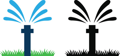 awesome irrigation icon vector