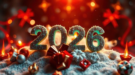 New Year 2026 in gifts night shine