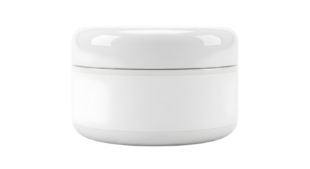 Pristine blank cosmetic container awaiting customization