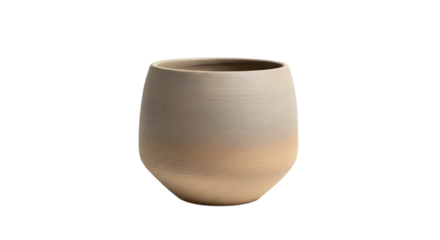 Neutral earthenware pot rustic charm