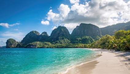 El Nido beach landscape with water and sky, highlighting seasonal change