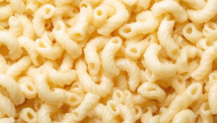 Close-up of macaroni against a plain white backdrop