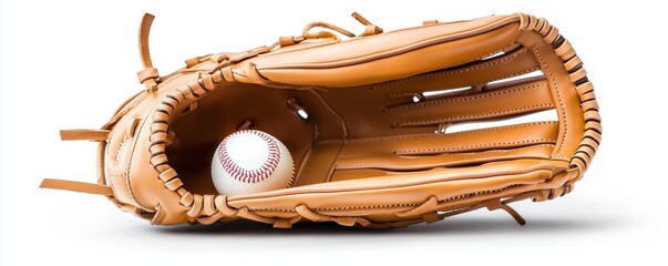 Baseball Catchers Mitt with Baseball Ready for Action Sports Equipment Sports Gear Game Ready
