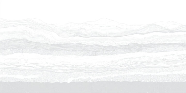 Abstract layered landscape with subtle mountain peaks and textured foreground mountains