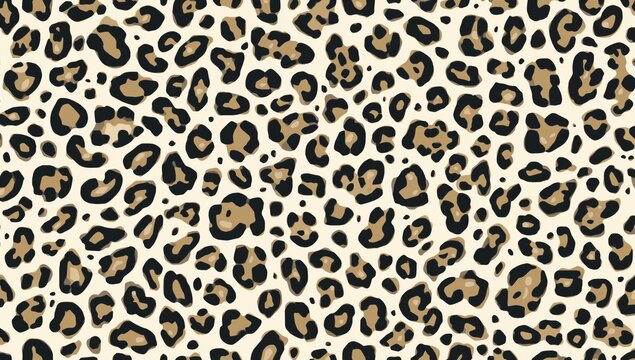 Continuous leopard print pattern