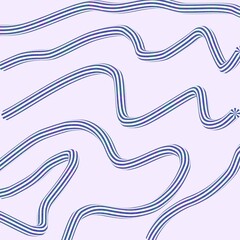 wavy striped ribbon pattern