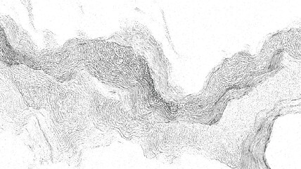 Abstract black and white textured background with swirling lines and dots pattern