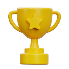3D Illustration of Trophy Cup