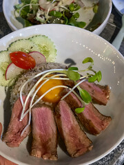 lamb chops with vegetables