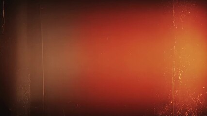 Vintage film grain overlay with warm orange and red hues and subtle dust particles creating a nostalgic and retro aesthetic perfect for cinematic intros and title sequences - Powered by Adobe