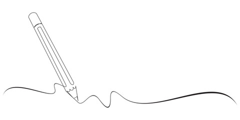 pencil stationery line art style vector.eps