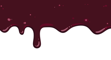 Illustration of Dripping Liquid, a Seamless Design Element for Creative Projects