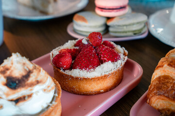 Fresh Pastries and Coffee on a Cozy Morning Table Gourmet Breakfast Scene