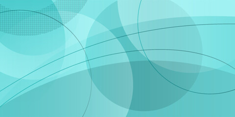 Dynamic bright turquoise gradient abstract 3D background with circle pattern and lines.