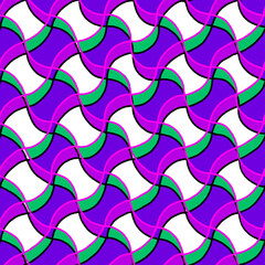 seamless pattern with wavy lines