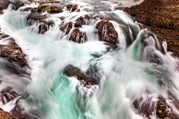 Rapid streams of cold water
