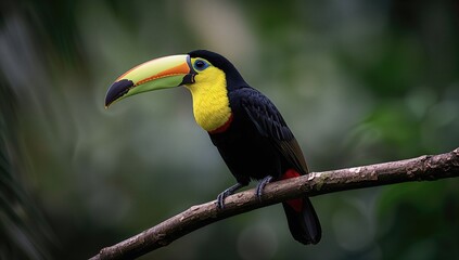 The collared aracari, scientifically known as Pteroglossus torquatus, is a toucan species found from southern Mexico through Panama, as well as in Ecuador, Colombia, and Venezuela.
