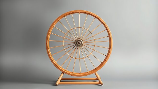 antecedence. Hamster wheel in endless rotation on a plain grey background. wildlife magazines, conservation campaigns, designed for nature documentaries and education, used by health educators.