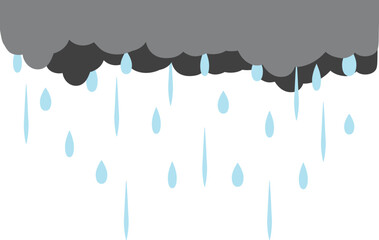 먹구름 속에서 내리는 빗방울 배경