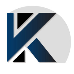 letter K company logo design 