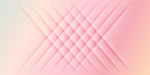 Abstract geometric pattern with intersecting diagonal lines creating a grid of diamond shapes in soft pastel pink colors