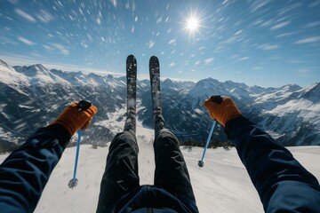 Epic Ski Jump – Extreme Winter Sports and Mountain Adventure