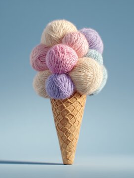 Woolen Ice Cream Cone
